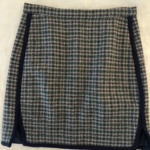 Houndstooth Wool J. Crew Skirt